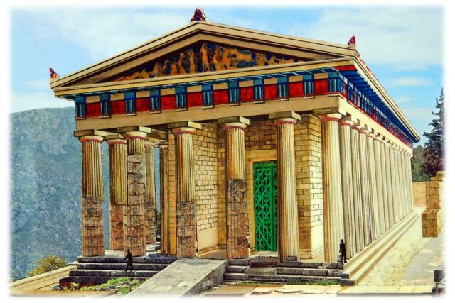 Delphi - A reconstruction of the Temple of Apollo